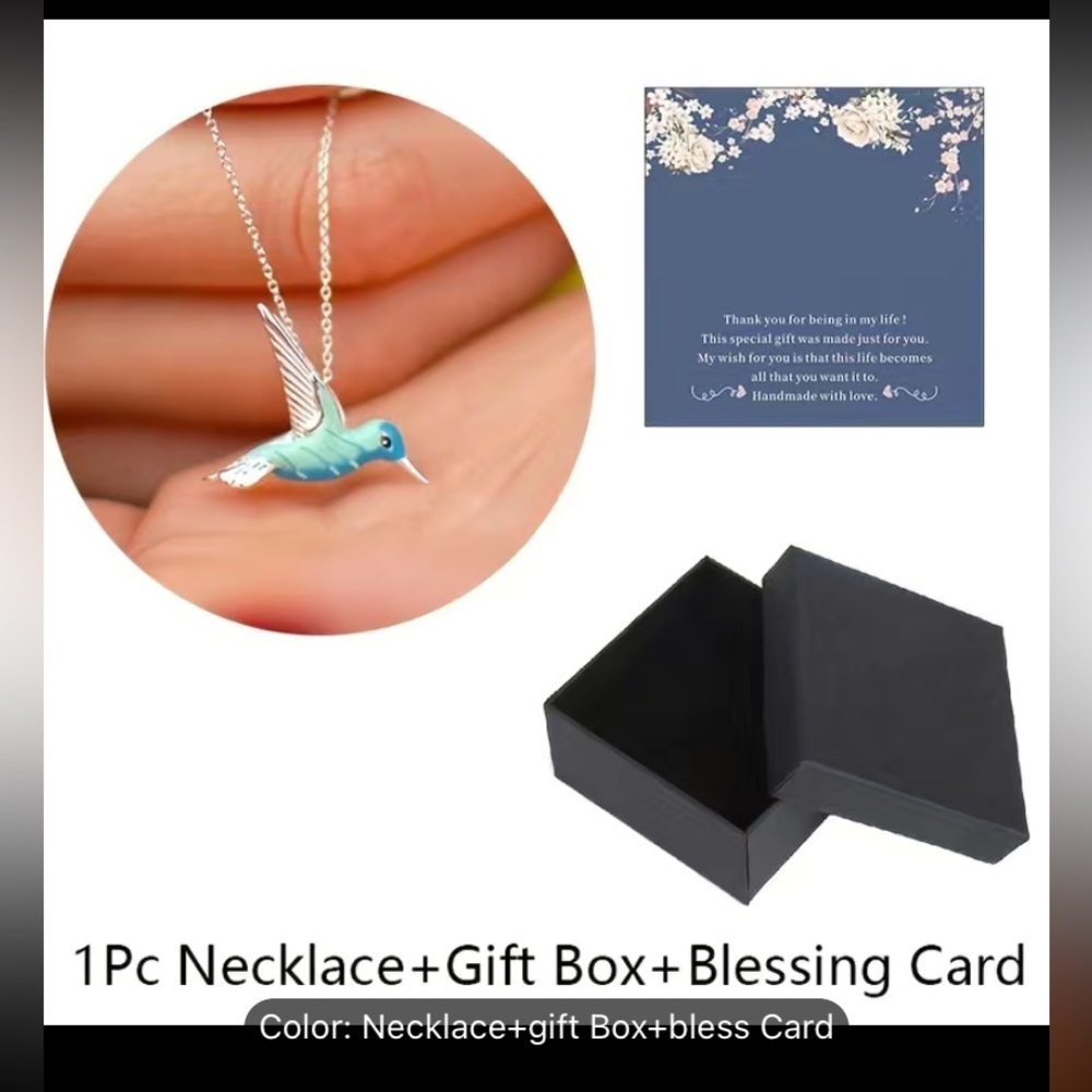 Humming Bird necklace - Picture 2 of 6